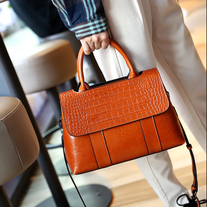 Luxury Crocodile Leather Lady Single Shoulder Tote Bag 2022 Wholesale new designer famous Brands bags Classical Women Handbags
