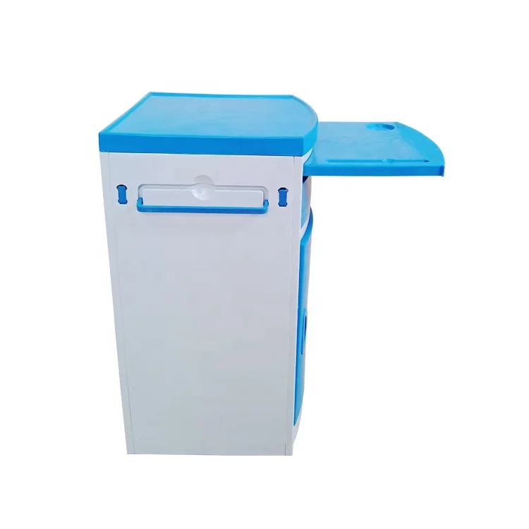 Hot Sale Medical Equipment Medical Bedide Table ABS Material Night Table for Hospital Bed