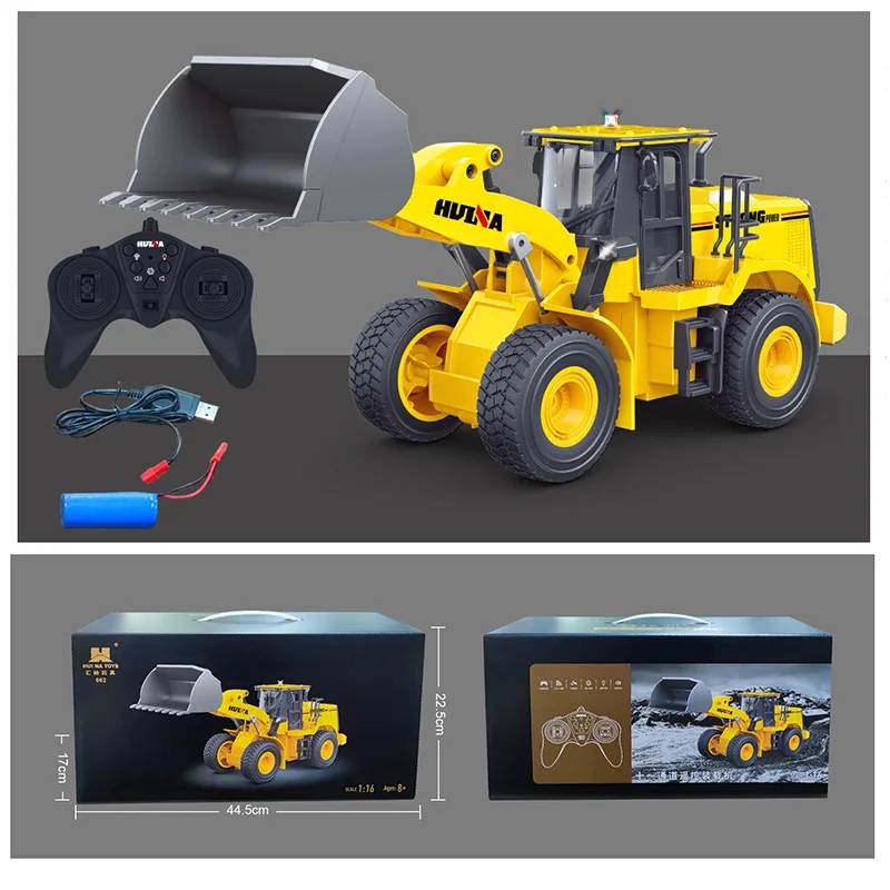 Hot liangJun Huina Huina 1552 remote control shovel bulldozer engineering vehicle electric remote control toy model