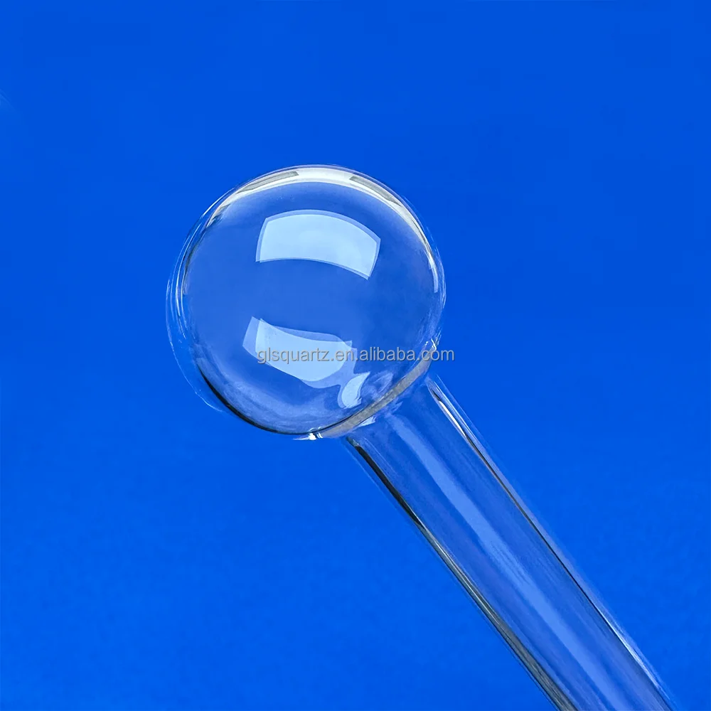 Wholesale Customized 6mm 8mm 10mm Borosilicate Glass Tube Heat Resistant Pipe with pot end