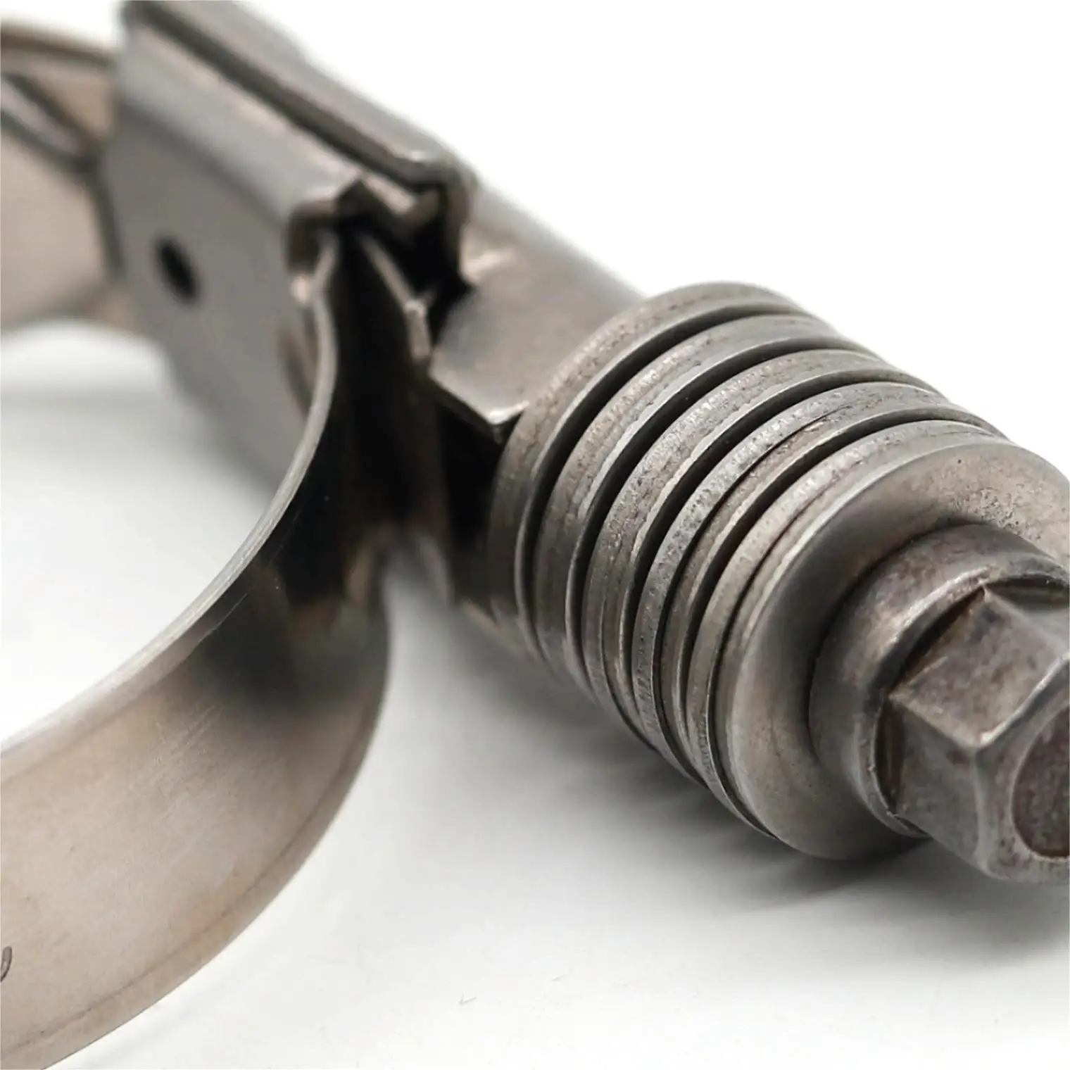 American type perforated heavy duty high torque constant tension hose clamp