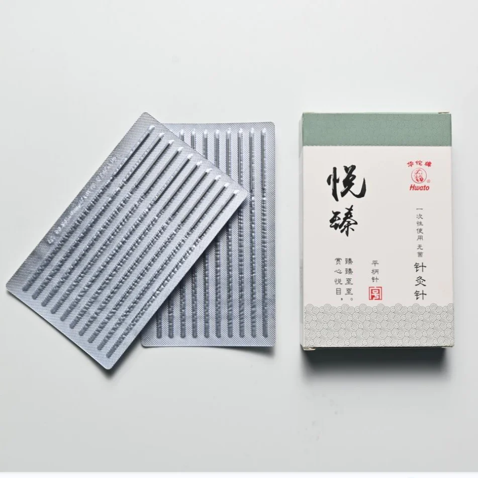 Sterile Acupuncture Needles Disposable Acupuncture Needles Yuezhen Flat Handle Needles