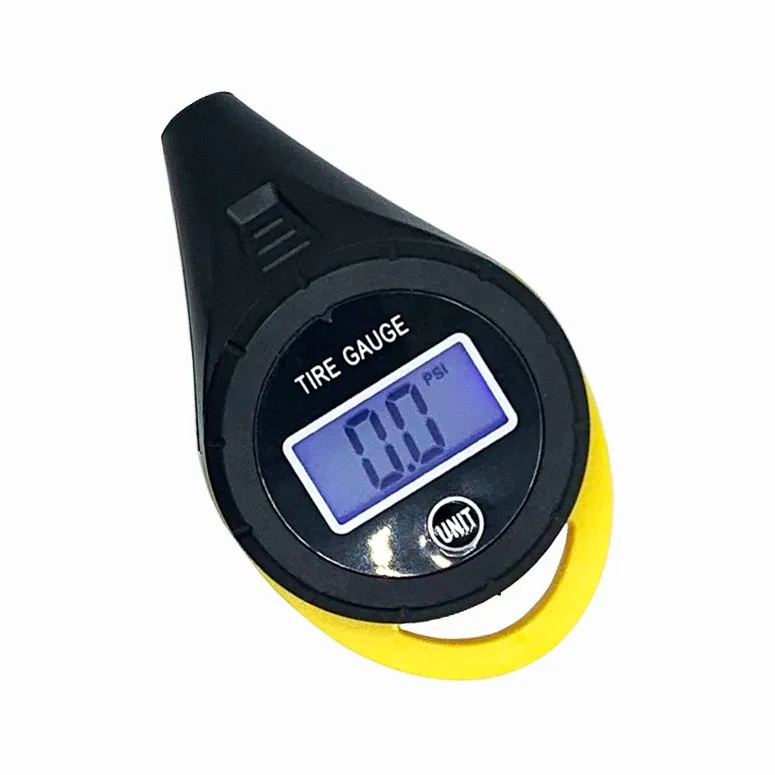 
Digital tire pressure gauge with liquid crystal display 
