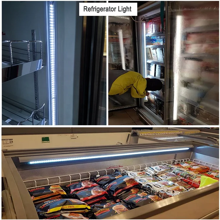 110v fridge freezer multi colour led waterproof refrigerator light tube led cooler light