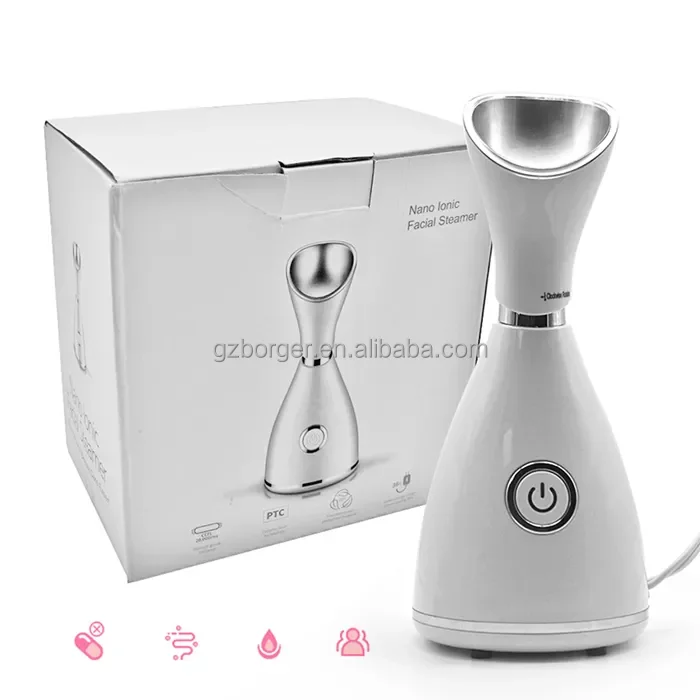 Household Appliances Face Care Vapozone Nano Ionic Warm Steam and Deeply Moisture Facial Steamer