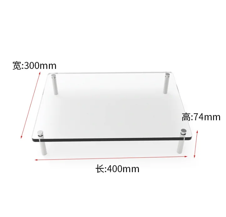 Пользовательская стойка для монитора прозрачная акриловая подставка