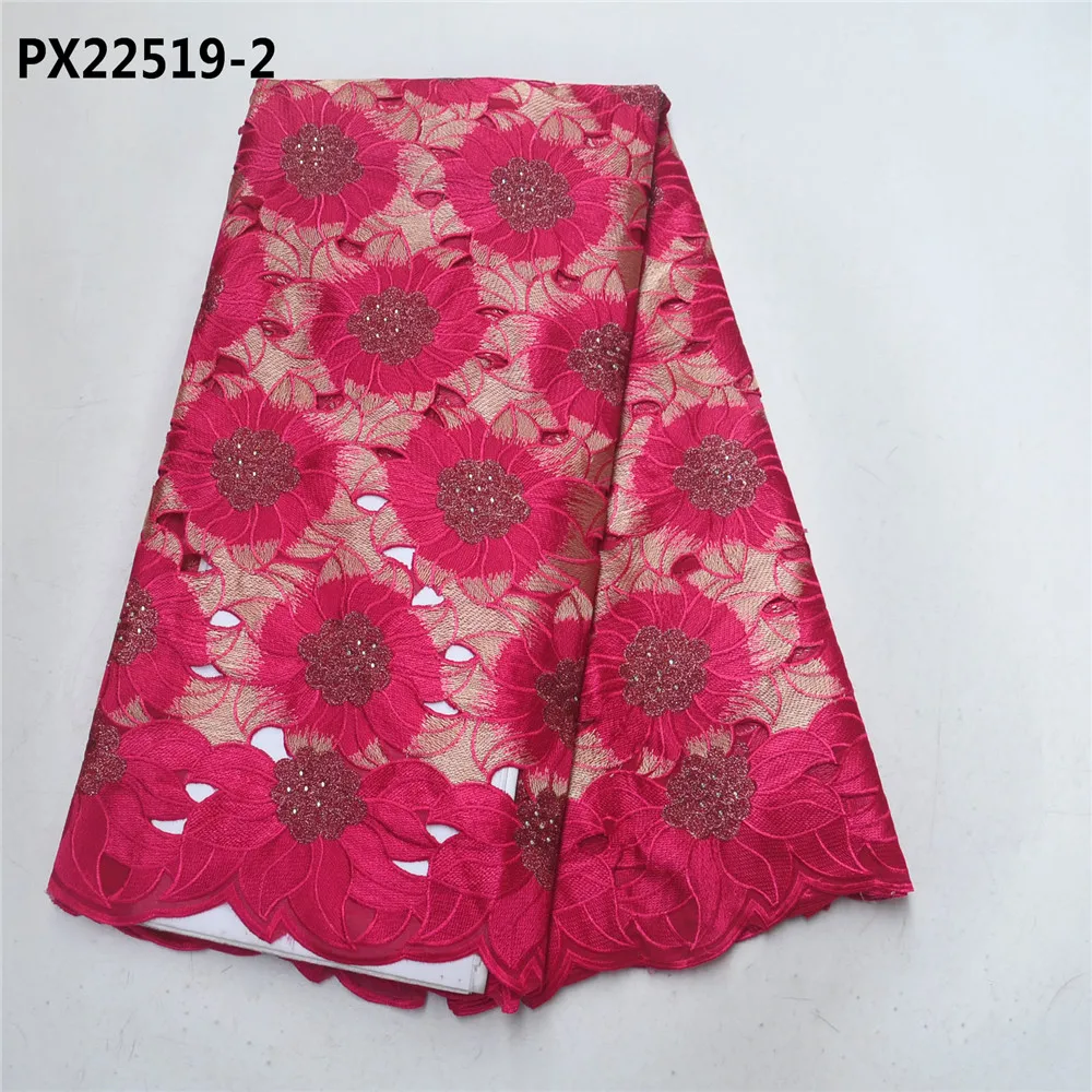 Fashion cotton lace nigerian swiss voile fabric korean swiss lace fabric