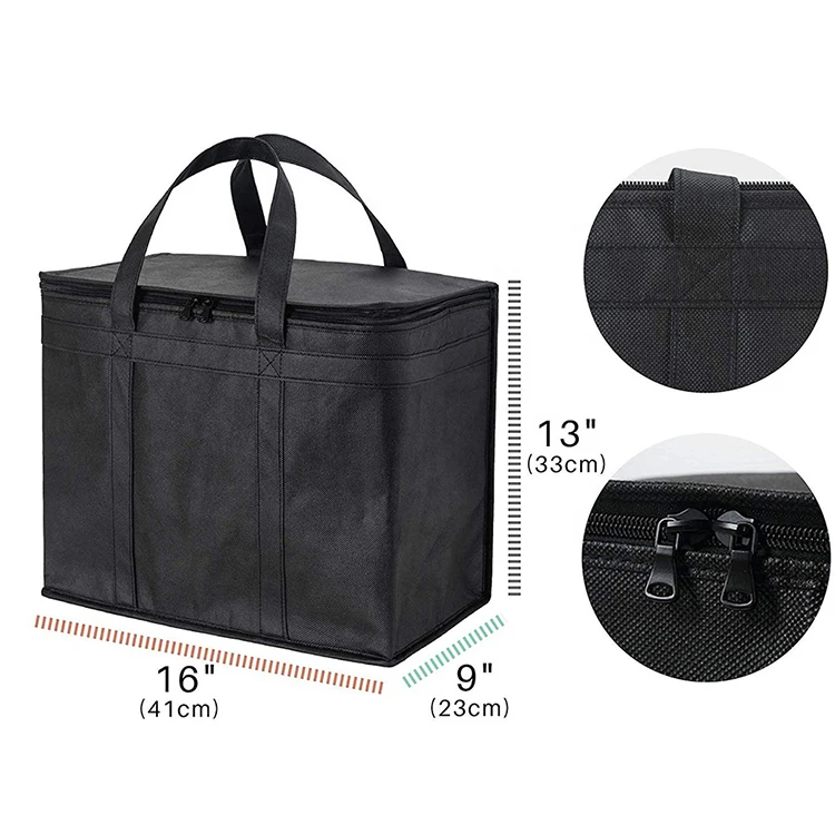 Extra Large Heavy Duty Insulated Reusable Tote Grocery Thermal Shopping Bag Cooler Bag
