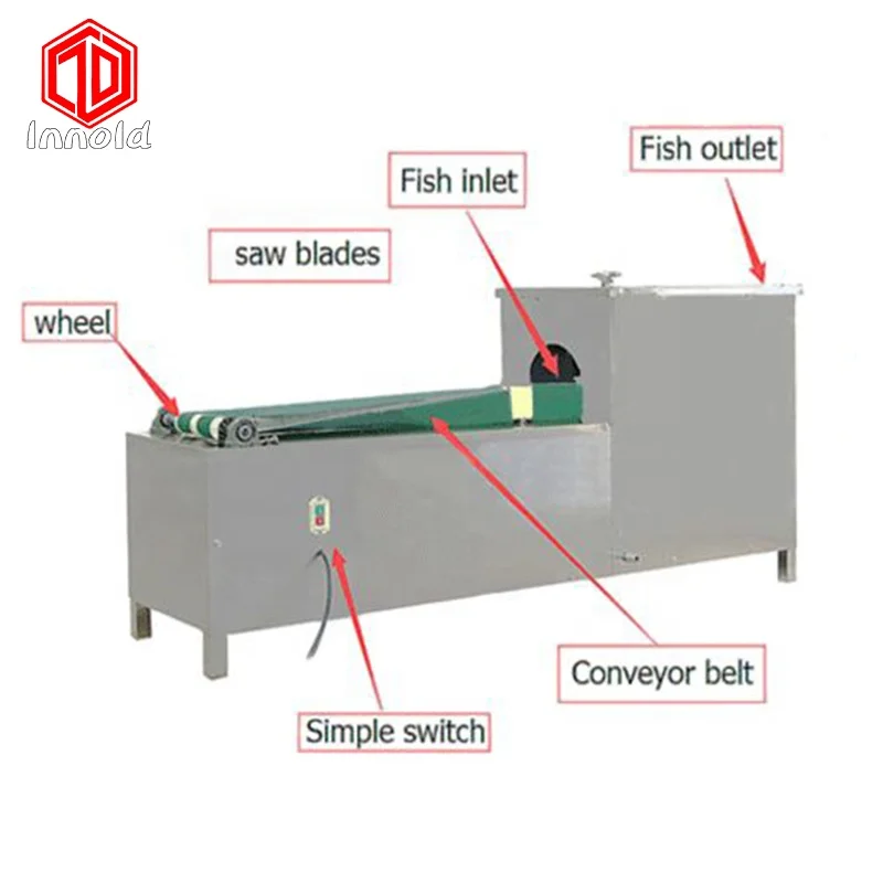 Electric Filleting Killing Small Cutting Fish Back Splitting Machine