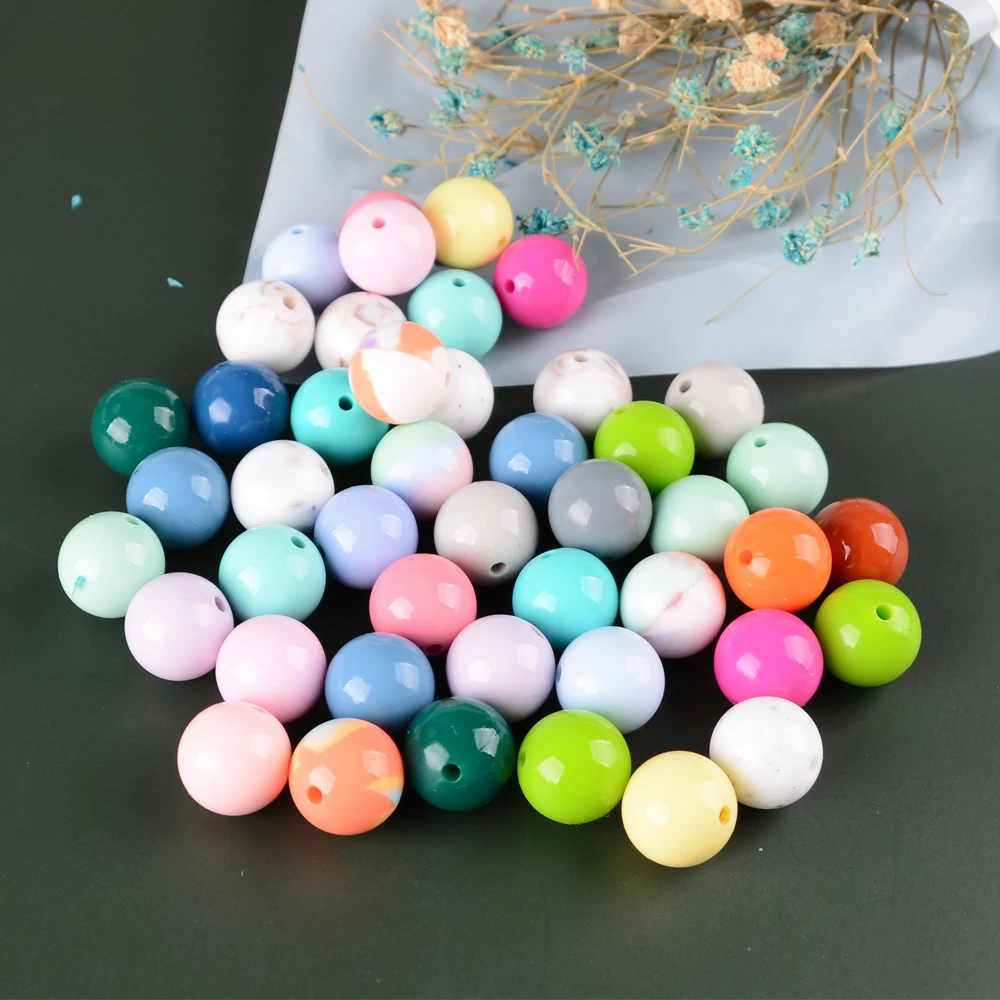 2023 New Color Bulk Custom Painted Silicone Beads Food Grade Glossy 15mm Daisy Opal Bead for Jewelry Key Chains Pacifier
