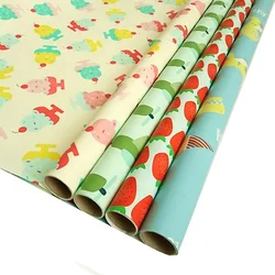 Low Moq Flower Wrapping Paper Bouquets Hot Foil Wholesale Custom Wrapping Paper Rolls