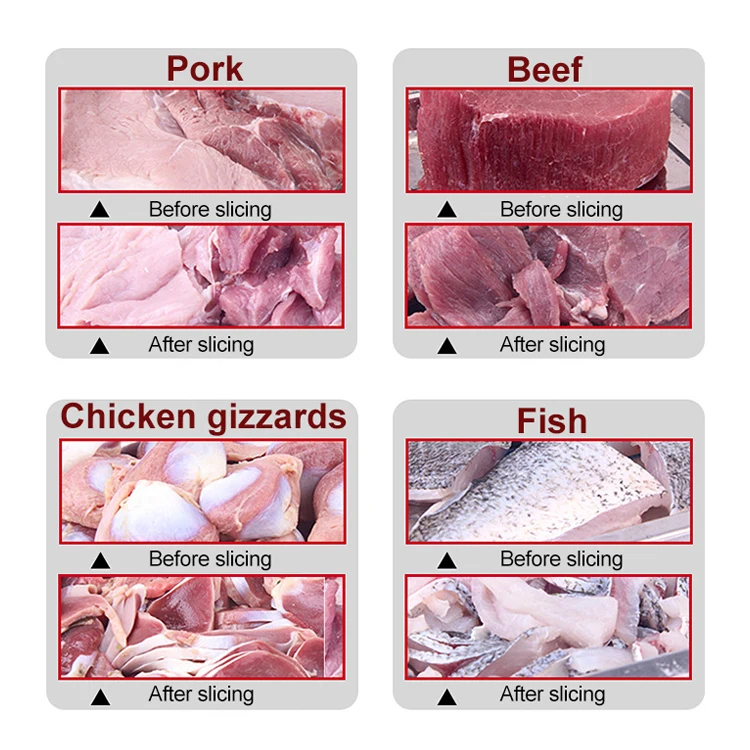 table top meat cutter slicer automatic chicken breast meat slicer