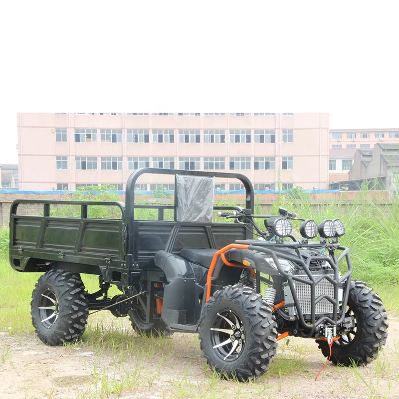 Одиночная выхлопная труба водяное охлаждение 1 8 м 4 колеса 350 cc ATV 4x4 Взрослые сельскохозяйственные грузовики Atv