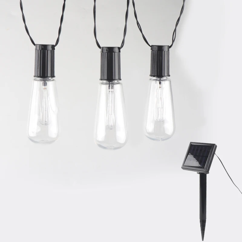 2022 Hot Sale Commercial Party Wedding Patio Decor 3000k Solar String Lights Garden IP44 Waterproof