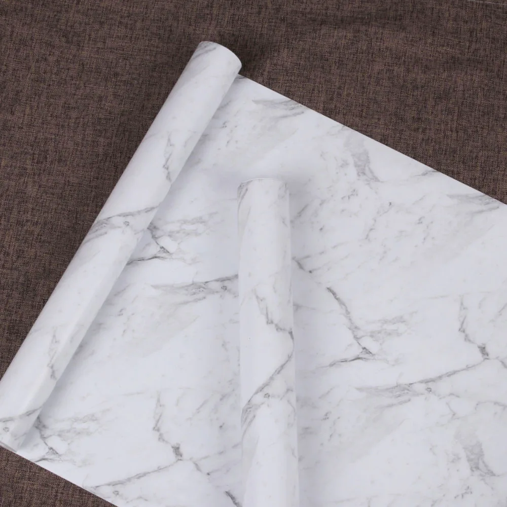 Jinyi Marble Pattern Waterproof Peel And Stick Self Adhesive Makeover Remake Sheet Contact Paper Home Decor Film