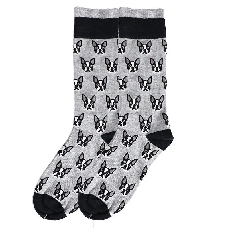 Premium Combed Cotton Christmas Cartoon Fun Graffiti HAPPY Unisex Socks