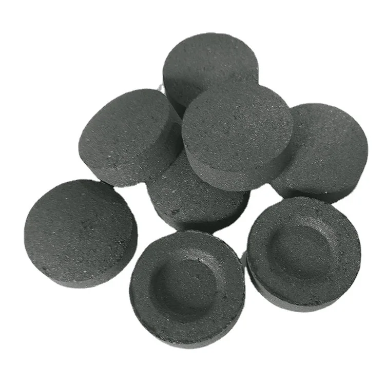 Wholesale Good Quality Black Cube Pure Natural Coconut Shell Charcoal Round Shisha Hookah Charcoal