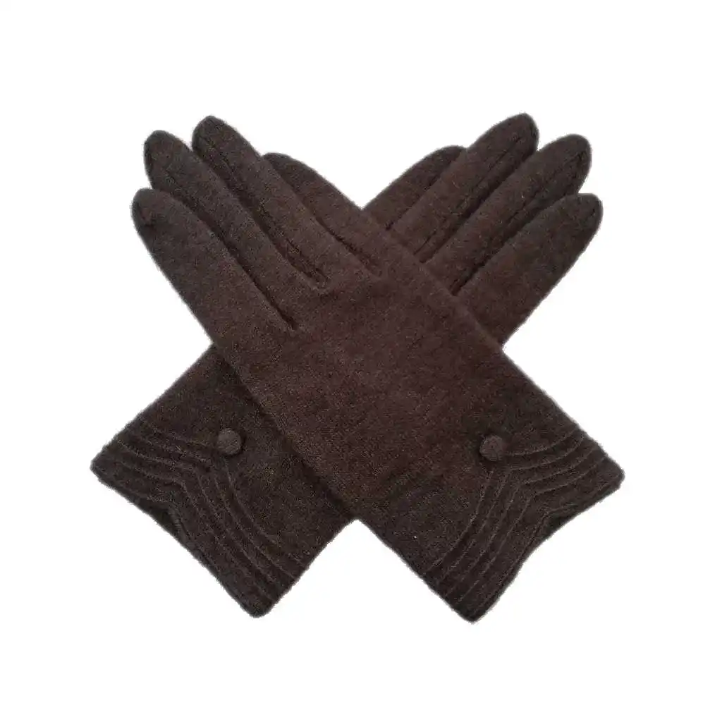 
Long driving winter women thermal wool made knitted gloves 