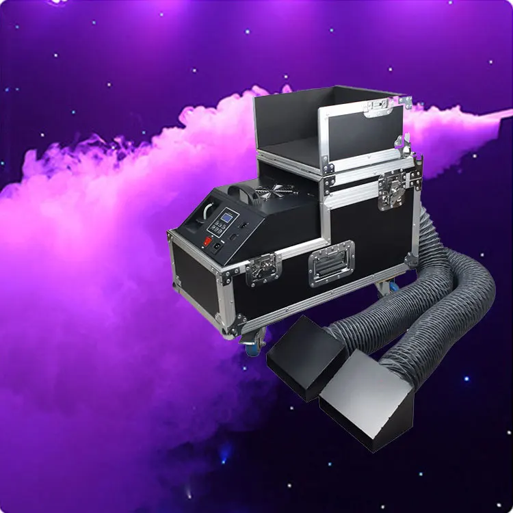 2 Tubes 3000w Stage Effect Smoke Machine Dmx Water Fog Smoke Machine Total 4600w Powerful Ground Fogger  Low Fog Machine