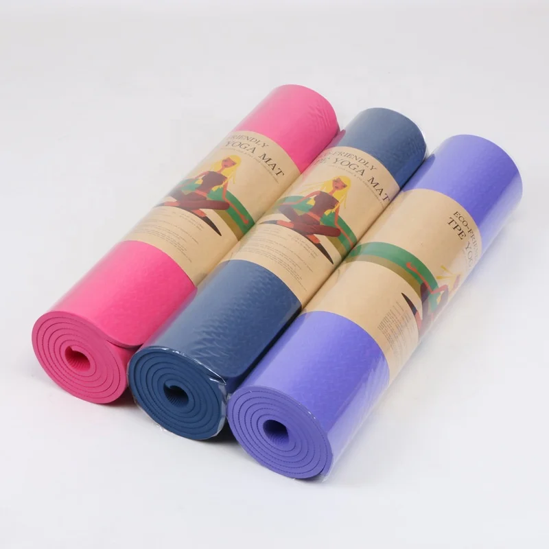 Custom Eco Friendly Fitness PE Yoga Mat Home Exercise Gym Workout Sports Non Slip