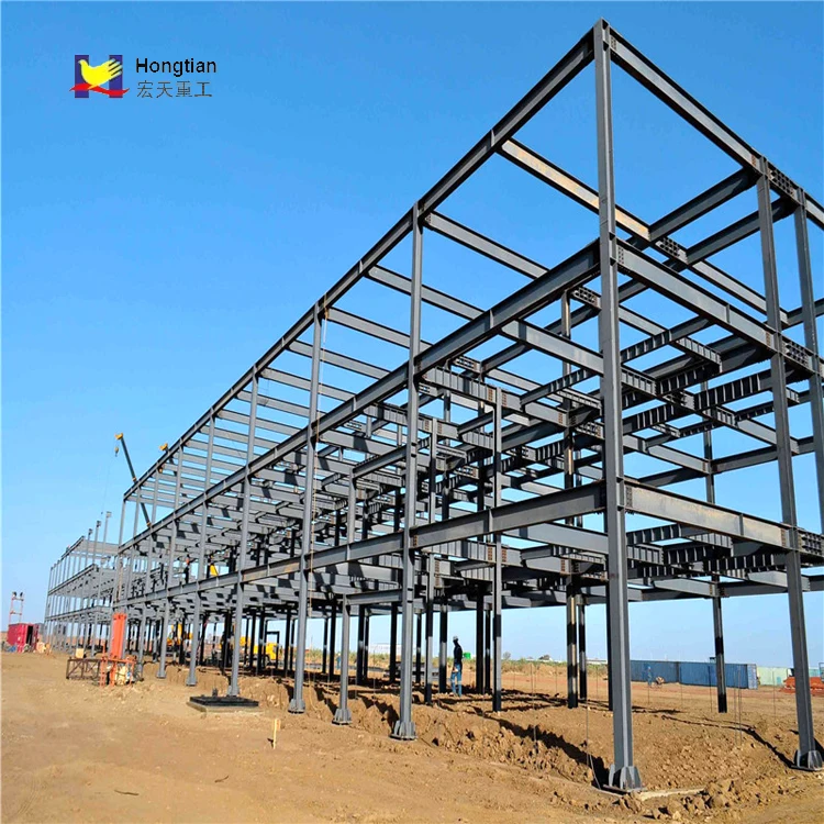 Factory Price High Rise Prefabricated Steel Structure Construction Warehouse Workshop Hangar Steel Structure