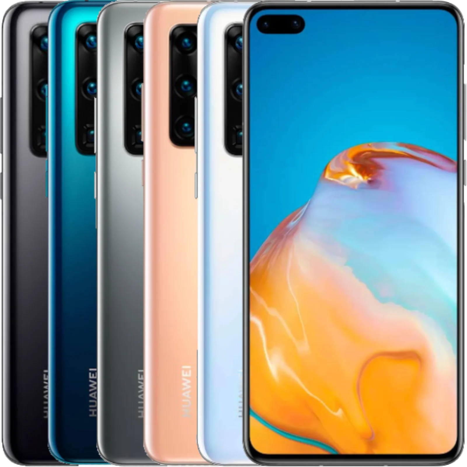 Wholesale used phone for huawei p40 pro plus 5G ELS-AN10 50MP Camera 8GB 512GB Penta Back Cameras Android Smartphone