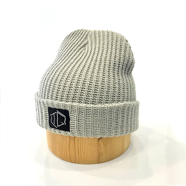 Fashion 100% cotton Blank sweetwear Beanie With Custom embroidery Warm streetwear Winter beanie hats