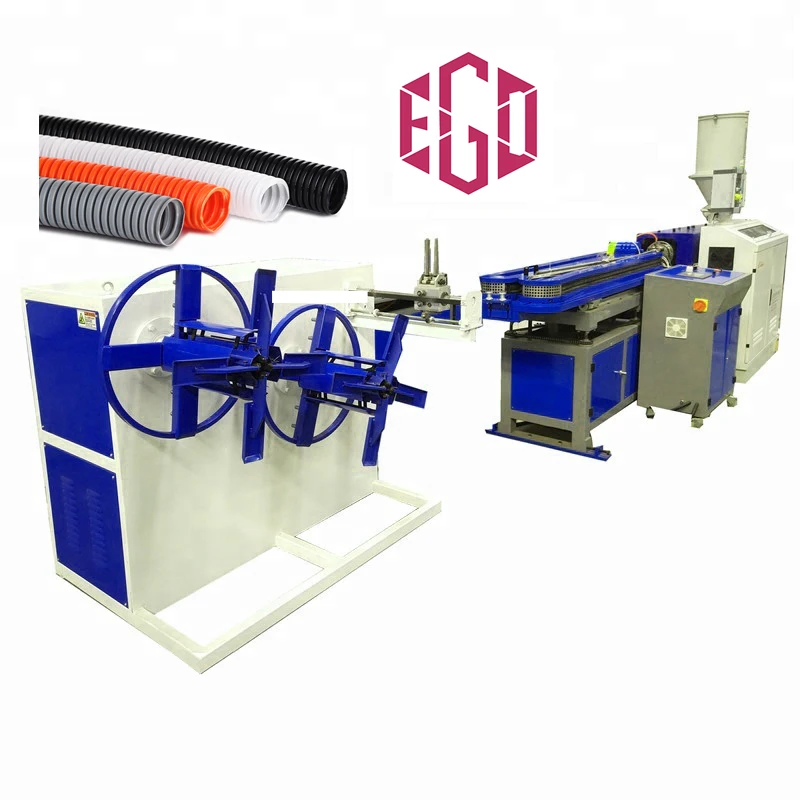 High performance production line hdpe pipe extrusion corrugated pipe extrusion line production machine