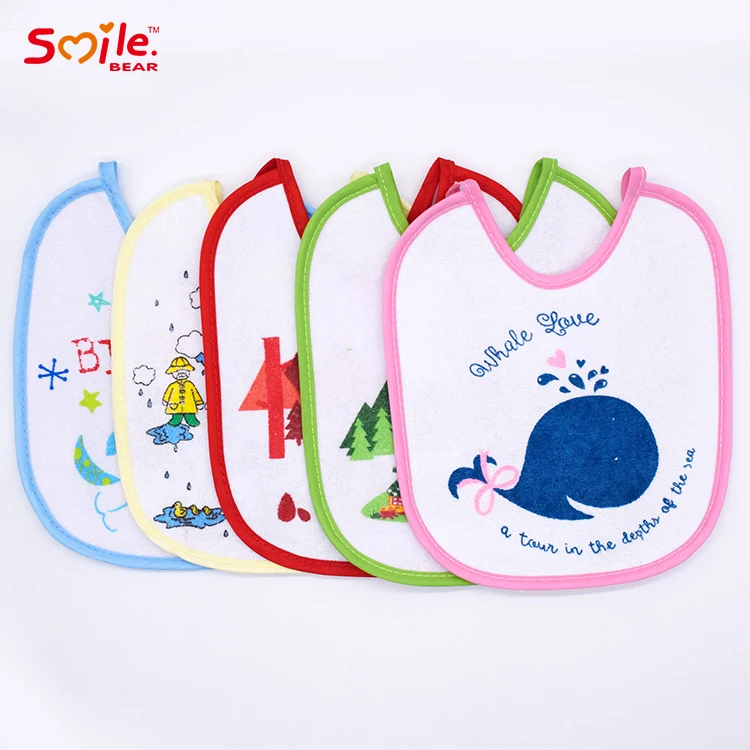  Симпатичный шарф Smile Bear для новорожденных мальчиков и девочек воротник еды Слюнявчики хлопковые детские нагрудники слюнявчик