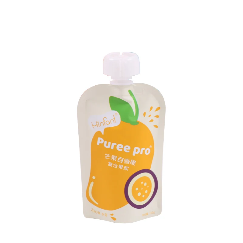 Индивидуальные персонализированные материалы толщина формы дизайн фруктовый мешок для фруктового сока манго с носочной упаковкой