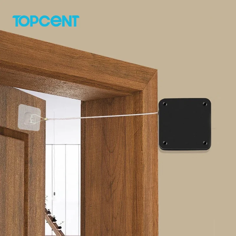 Topcent 500-1200g Pull Self Closing Door Closer Punch-free Automatic Induction Door Closer with Mute Article