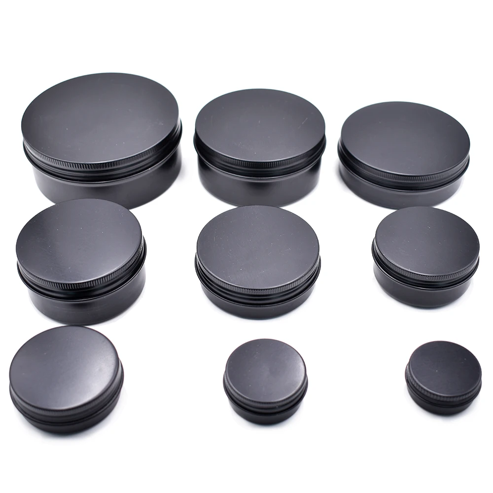 Aluminum Jar 10Ml 50Ml 60Ml 100Ml 120Ml 150Ml 200Ml 2oz 8Oz Metal Tin Cosmetic Candle Containers Aluminum Jar