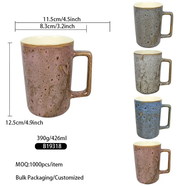 15 OZ Nordic Ceramic Coffee Mug Manufacturer With Logo Supplier Custom Coffee Mugs Personalised Customizable Wholesale Mug Cup