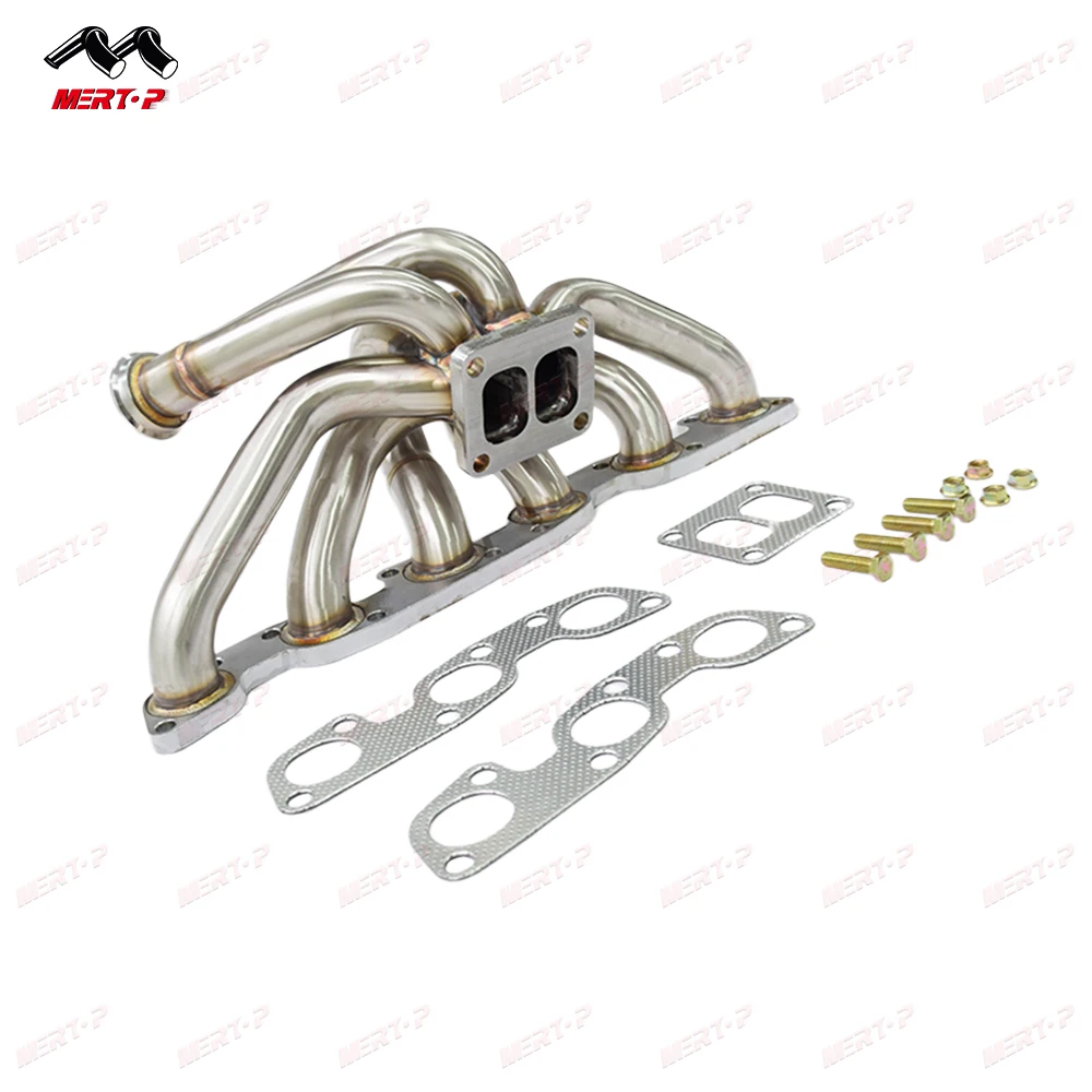 MERTOP RACING RB26DET R32 R33 R34 T4 Top Mount  Manifold twin scoll flange with 44mm V band Wastegate Flange