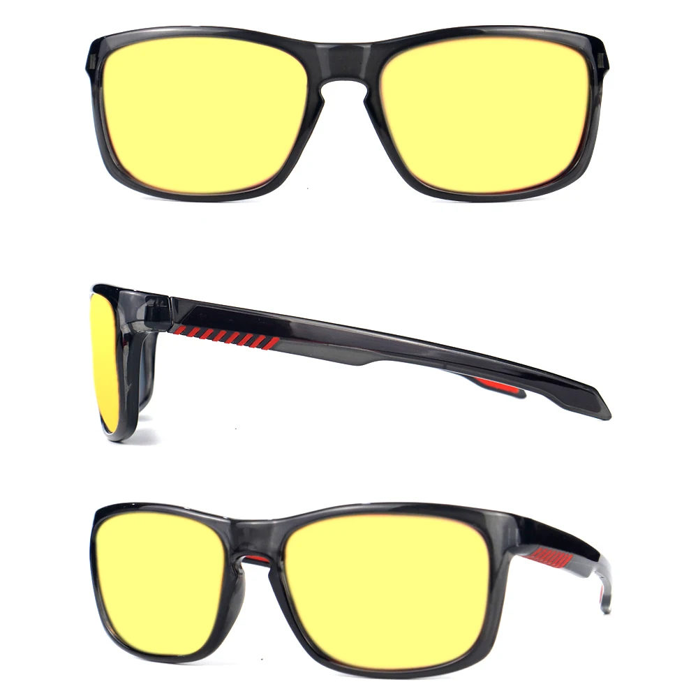 Super hot Sports Eyewear Cycling Running Goggles Driving Yellow Lens Night Vision Glasses