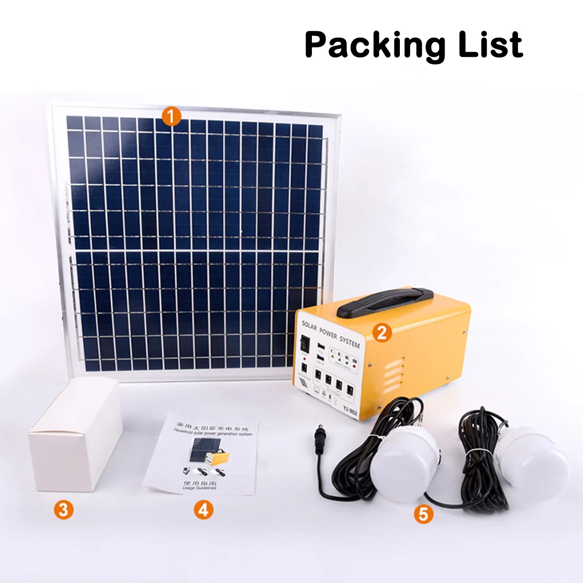 Solar Generator for Home Backup, Lithium Battery 12V Emergency, Outdoor Camping (Solar Panel Optional)