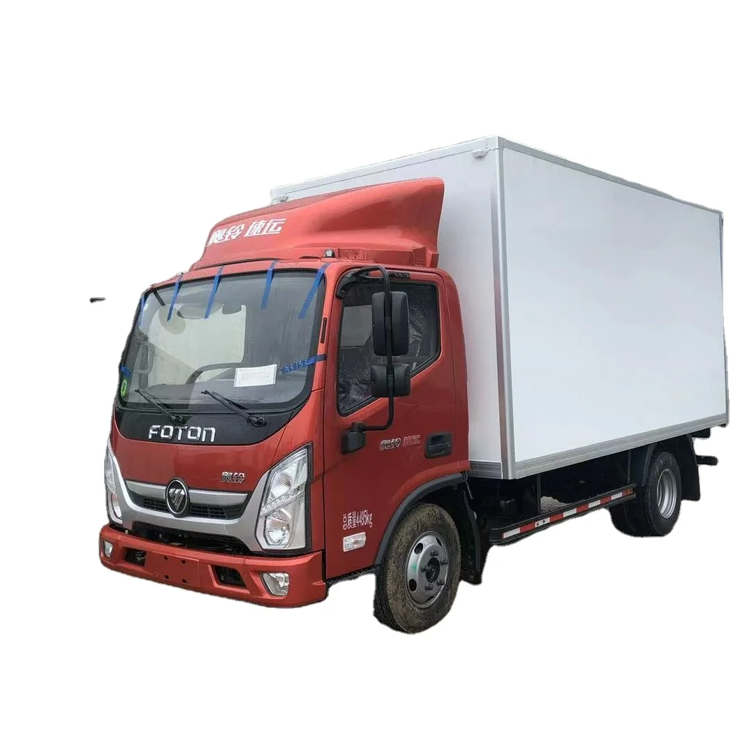 Brand New FOTON  4x2 6 Wheels Box Truck 3 Ton Mini Lorry Truck 3t Small Van Cargo Truck