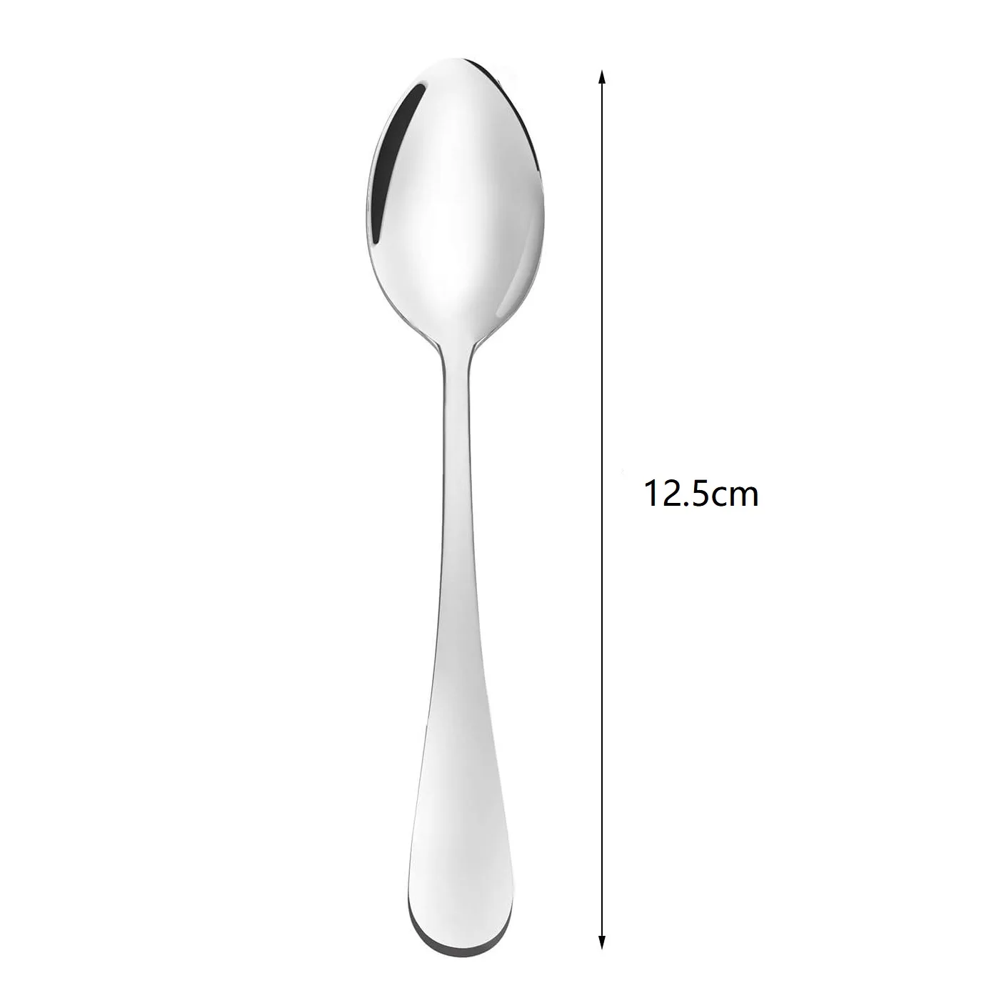 Demitasse Espresso Spoons 12.5cm Mini Coffee Spoon Stainless Steel Small Spoons For Dessert