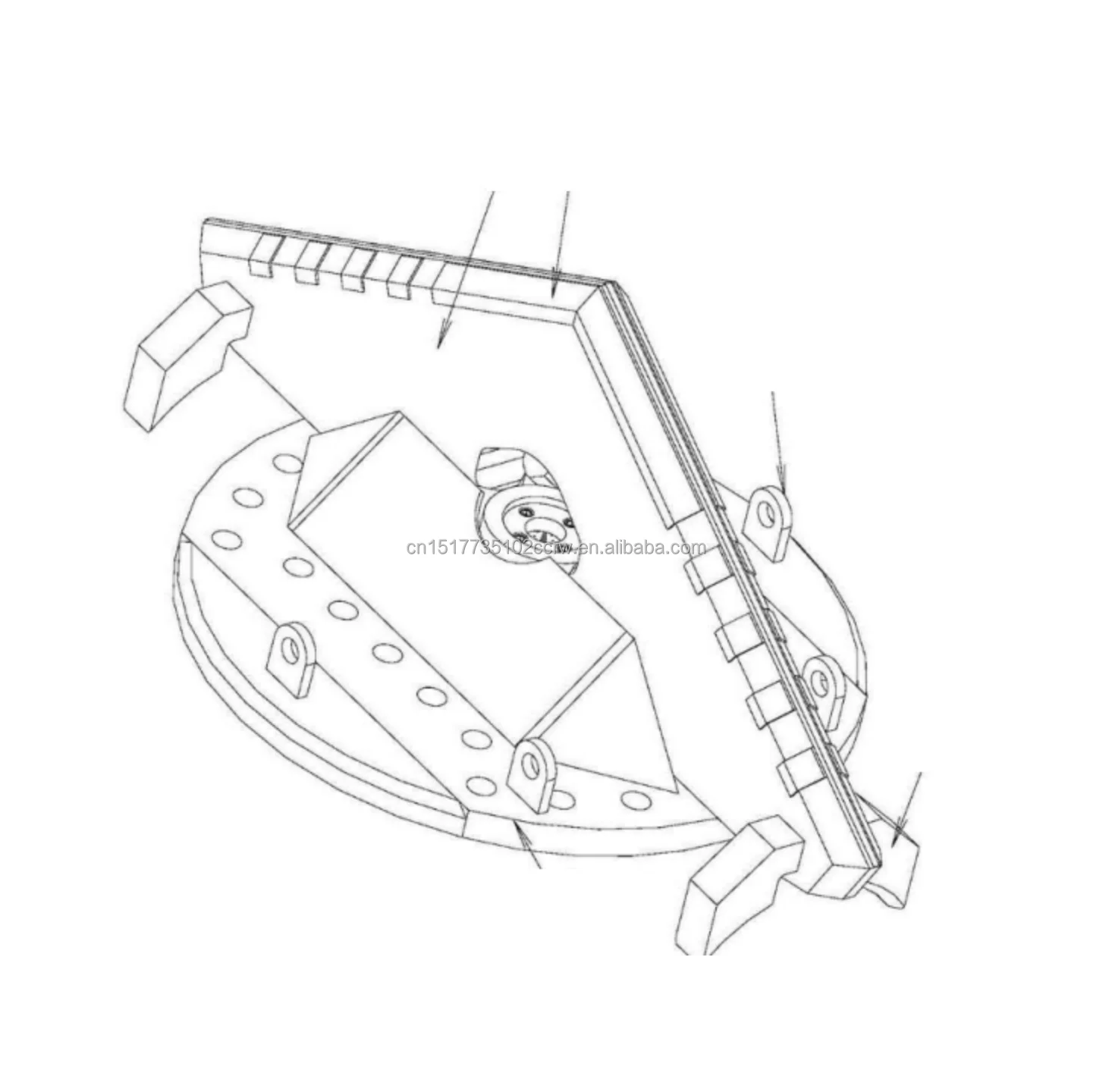Made in China Edge Scraper Centre Cutter Bit Durable Tunnel Drilling Rig Scraper bit for Subway Construction