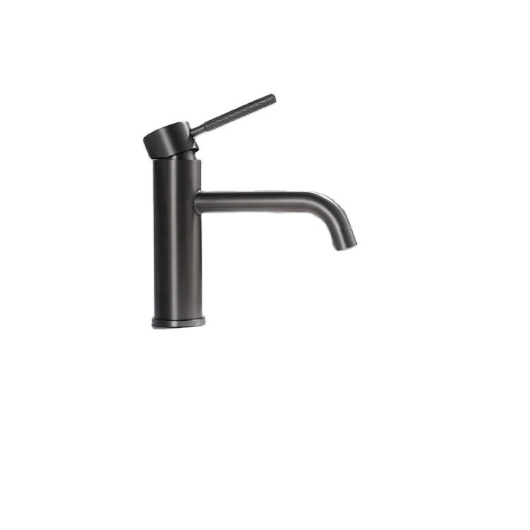 Single handle taps one hole waterfall mixer 304 stainless steel sink tap bathroom face wash black brushed gold basin faucet