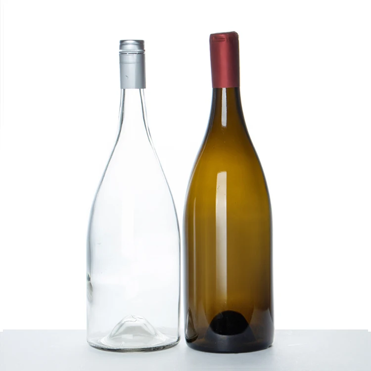 Wholesale 375ml 750ml Red Wine Bottle Dark Green Empty Luxury Manufacturers Champagne Burgundy Empty Wine Glass Bottles