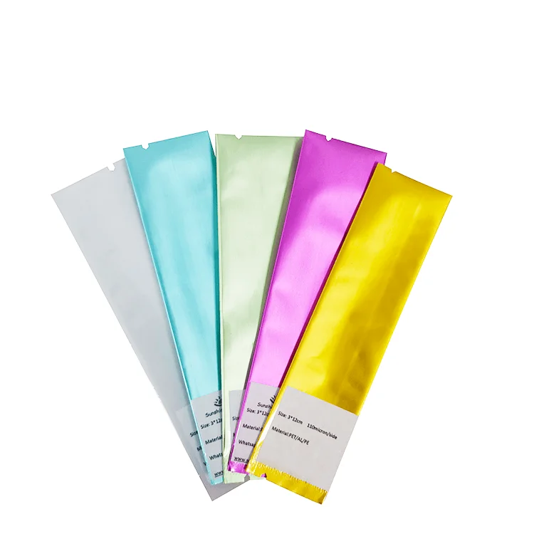 instant powder coffee packaging aluminum foil heat seal open top stick sachet mylar pouches