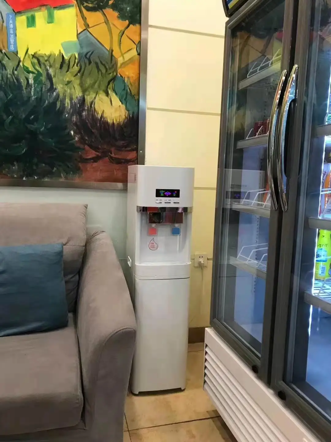 Outstanding Commercial 75GPD Water Filter Purifier Reverse Osmosis RO System Hot and Cold Warm Dispenser