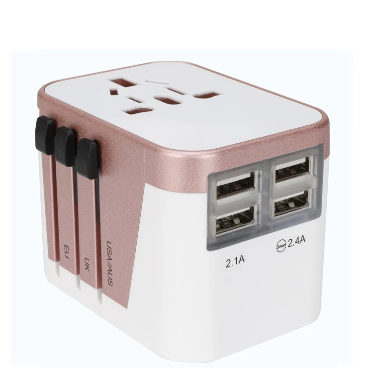 SmallOrders G070301 Hot selling electronic multi-plug with USB converter 5v 3.4a out general travel Promotional USB gadgets