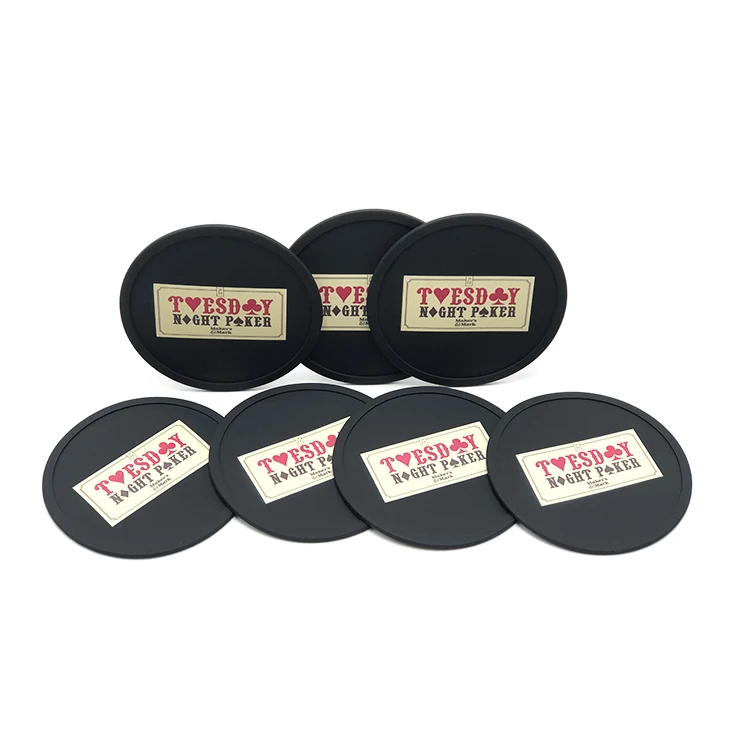 Promotional Absorbent Silicone Coaster Custom Logo Silicone Rubber Coasters For Drinks