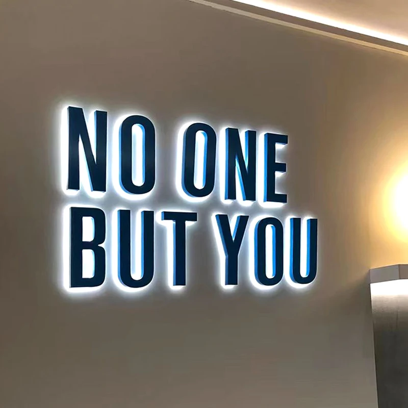 Acrylic Painted Stainless Steel Three-dimensional logo Sign Customization