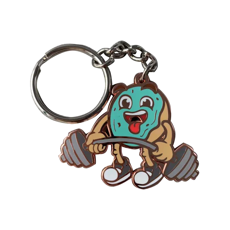 High quality wholesale custom your logo hard enamel metal keychain