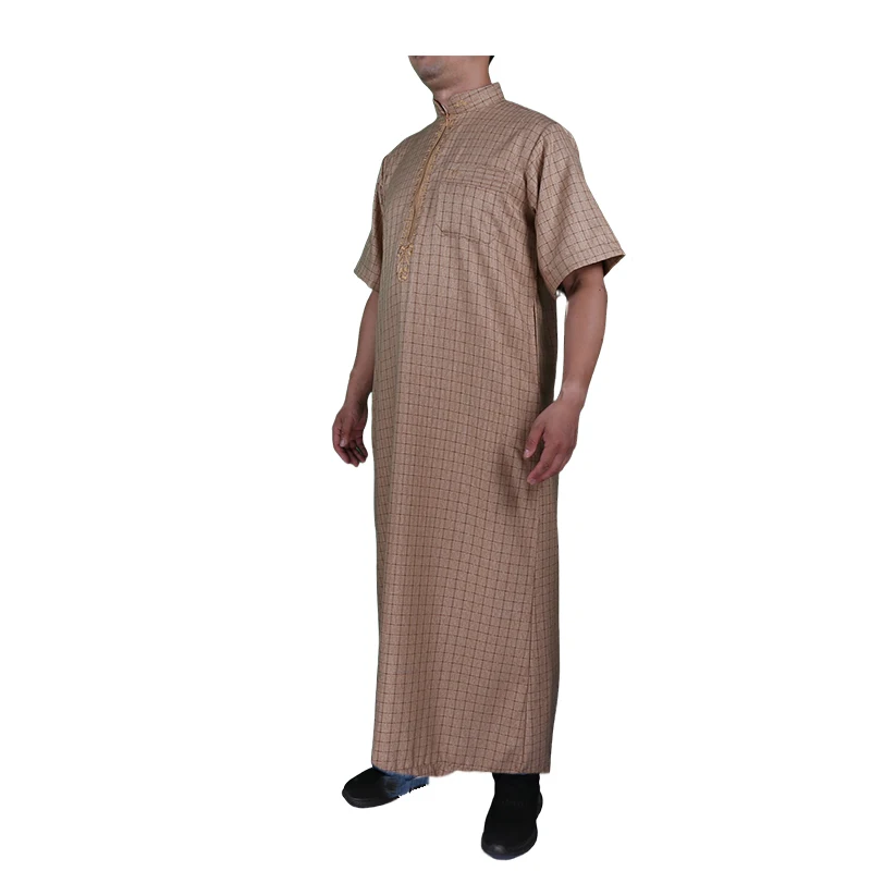New Hot Wholesale High Quality Khamis Arab Islamic Clothing With Digital Print For Summer Wear