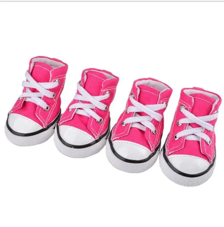 Wholesale Sport Anti-slip Sneaker Casual Pet Shoes Denim Canvas Dog Shoes