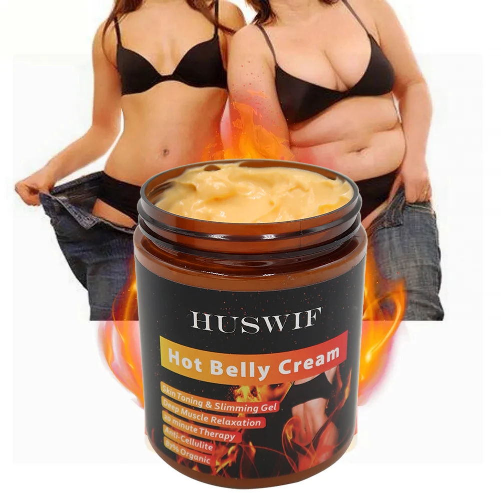 Private Label Hot Belly Cream Slimming Cellulite Flat Tummy Organic Herbal fat Burning Weight Loss Slimming Cream